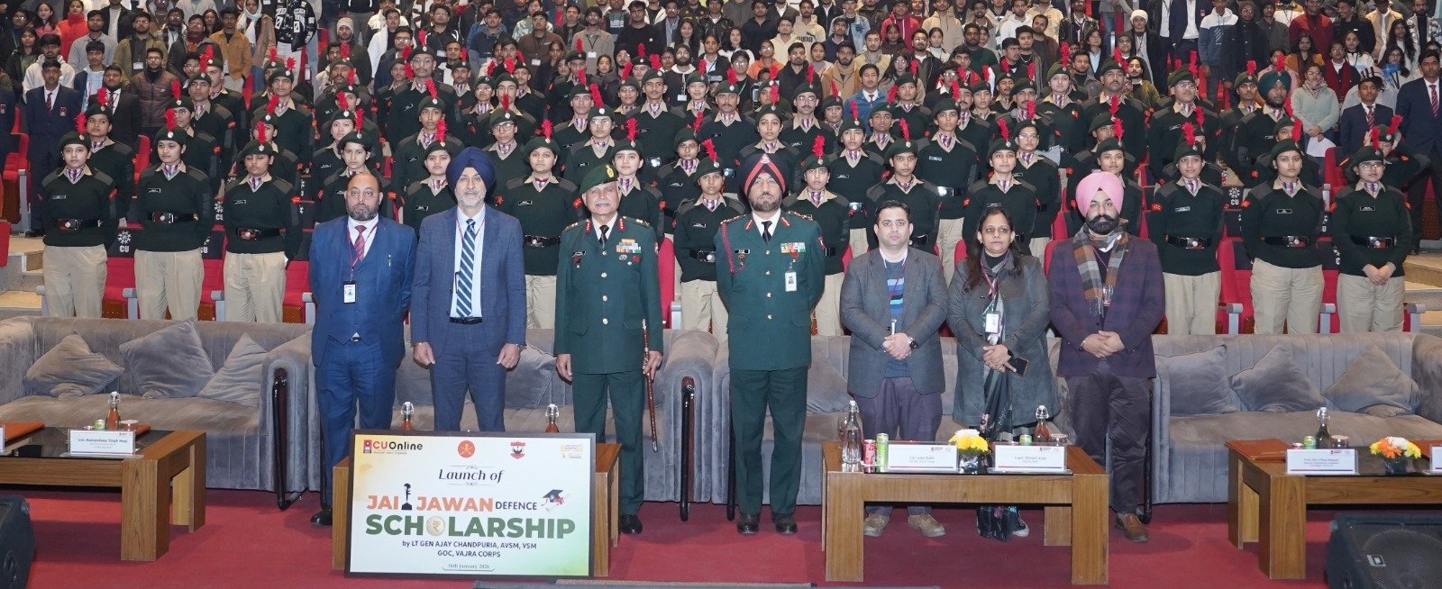 Chandigarh University ਨੇ ਭਾਰਤੀ ਸੈਨਾ ਦੇ ਹੌਸਲੇ ਤੇ ਕੁਰਬਾਨੀ ਦੇ ਜਜ਼ਬੇ ਨੂੰ ਸਿਜਦਾ ਕਰਨ ਲਈ ’ਜੈ ਜਵਾਨ’ ਡਿਫੈਂਸ ਸਕਾਲਰਸ਼ਿਪ ਕੀਤੀ ਲਾਂਚ