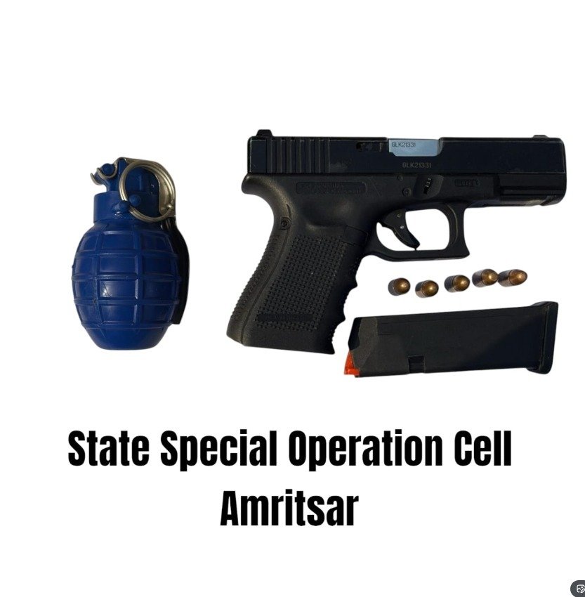 ਗਣਤੰਤਰ ਦਿਵਸ ਤੋਂ ਪਹਿਲਾਂ ਵੱਡੀ ਸਾਜ਼ਿਸ਼ ਨਾਕਾਮ! ਅੰਮ੍ਰਿਤਸਰ ‘ਚ ਹੈਂਡ ਗ੍ਰਨੇਡ ਸਮੇਤ BKI ਅੱਤਵਾਦੀ ਗ੍ਰਿਫ਼ਤਾਰ