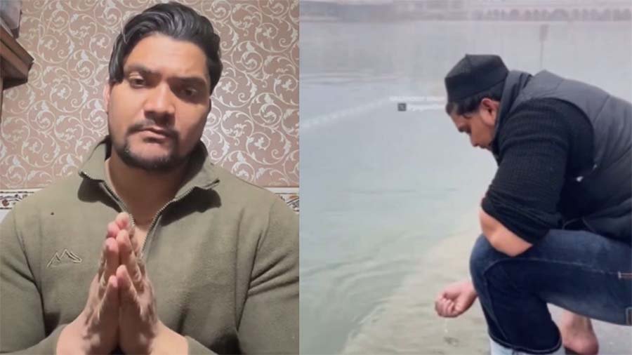 ਸ੍ਰੀ ਦਰਬਾਰ ਸਾਹਿਬ ਦੇ ਸਰੋਵਰ 'ਚ ਕੁਰਲੀ ਕਰਨ ਵਾਲਾ ਸ਼ਖ਼ਸ ਜੇਲ੍ਹ ਤੋਂ ਹੋਇਆ ਰਿਹਾਅ,ਸੋਸ਼ਲ ਮੀਡੀਆ 'ਤੇ ਪਹਿਲੀ ਵੀਡੀਓ; ਕਿਹਾ- ਰੱਬ ਦਾ ਸ਼ੁਕਰ ਹੈ, ਮੈਂ ਸੁਰੱਖਿਅਤ ਹਾਂ