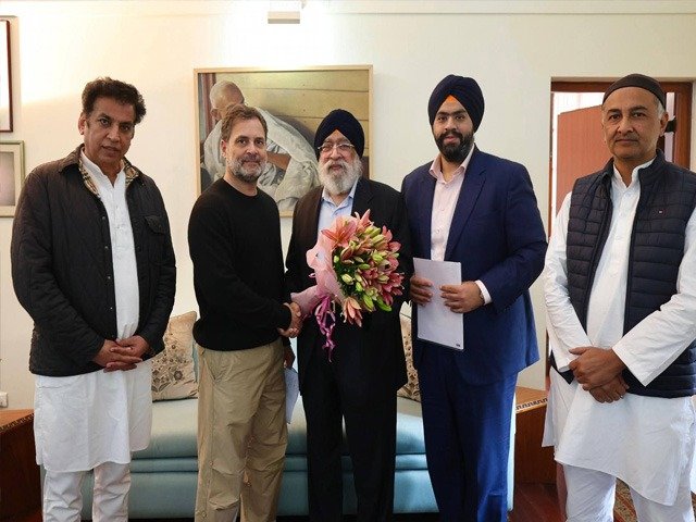ਹਰਵਿੰਦਰ ਸਿੰਘ ਸਰਨਾ ਵਲੋਂ ਰਾਹੁਲ ਗਾਂਧੀ ਨਾਲ ਮੁਲਾਕਾਤ