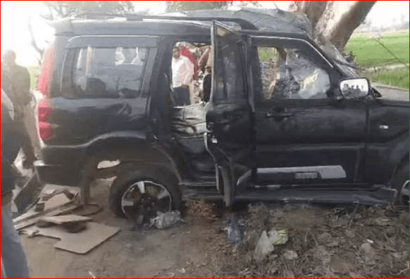 ਸੋਨੀਪਤ ਵਿੱਚ ਸਕਾਰਪੀਓ ਦਰੱਖਤ ਨਾਲ ਟਕਰਾਈ, 4 ਨੌਜਵਾਨਾਂ ਦੀ ਮੌਤ