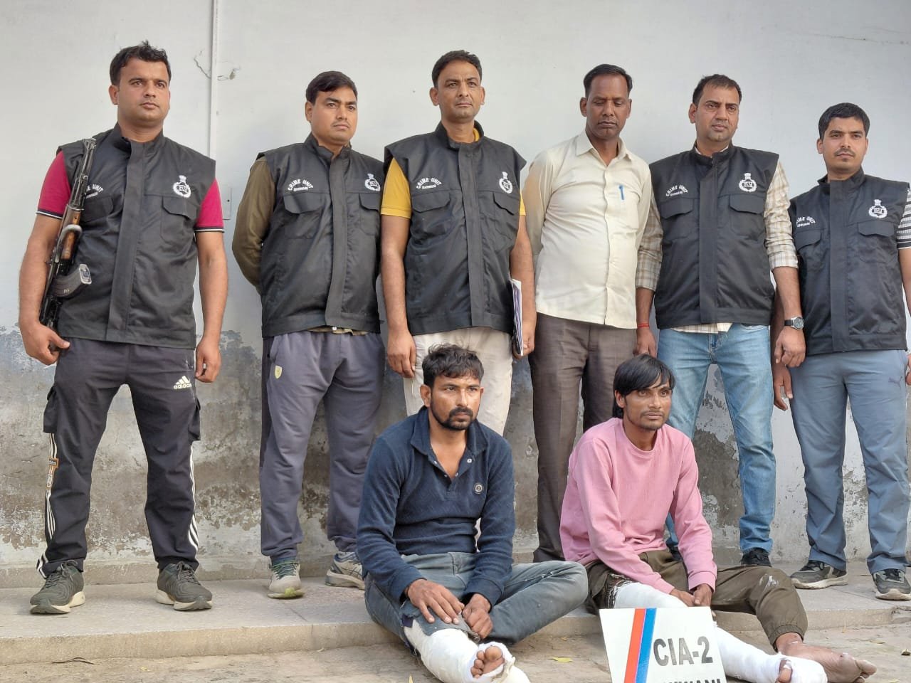 भिवानी पुलिस की बड़ी कार्रवाई, दो नकाबपोश युवक काबू, हथियार बरामद