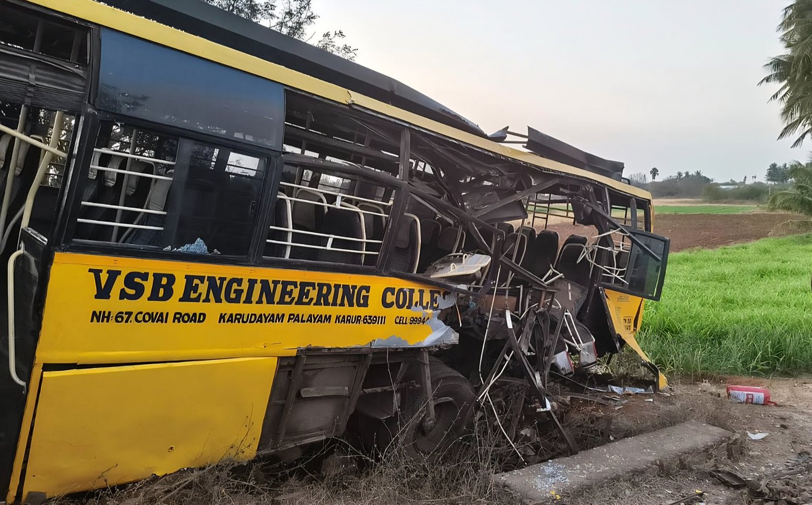 Tamil Nadu ’ਚ ਵੱਡਾ ਹਾਦਸਾ, ਮਾਲਗੱਡੀ ਨਾਲ ਟਕਰਾਈ ਬੱਸ; 23 ਵਿਦਿਆਰਥੀ ਜ਼ਖਮੀ