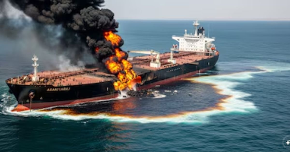 ਖਮੇਨੀ ਦੀ ਮੌਤ ਤੋਂ ਬਾਅਦ ਈਰਾਨ ਦਾ ਤਿੱਖਾ ਜਵਾਬ, ਹੋਰਮੁਜ਼ ਜਲਡਮਰੂ ‘ਚ ਤੇਲ ਟੈਂਕਰ ‘ਤੇ ਹਮਲਾ, 15 ਭਾਰਤੀ ਵੀ ਸੀ ਸਵਾਰ