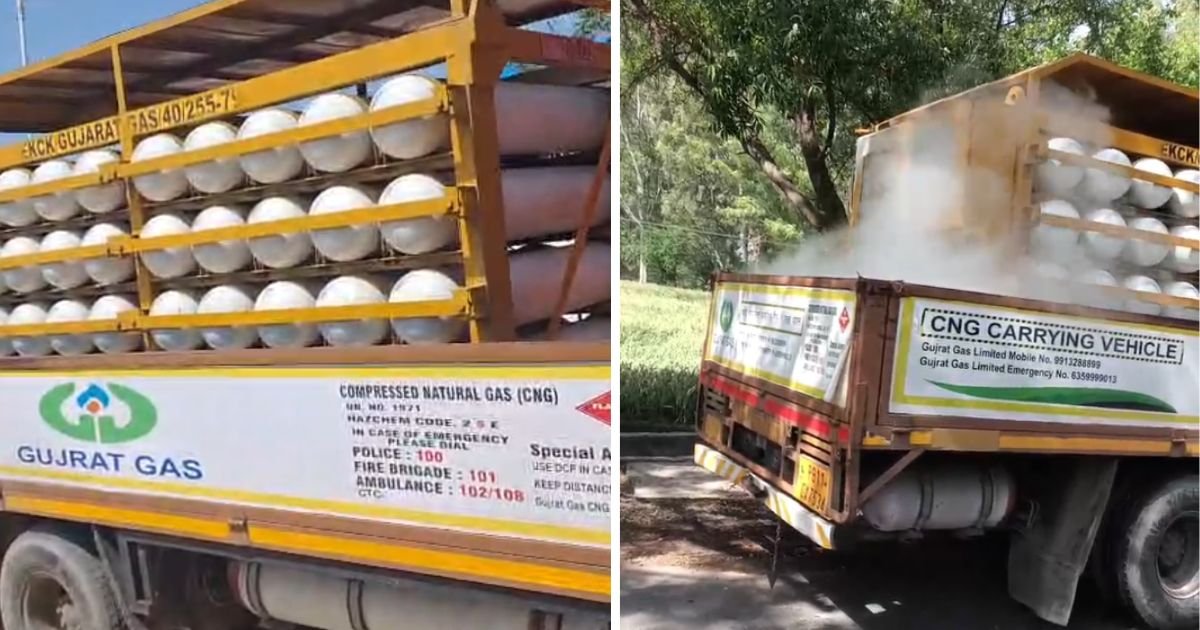 ਵੱਡਾ ਹਾਦਸਾ ਟਲਿਆ! ਗੈਸ ਸਿਲੰਡਰਾਂ ਨਾਲ ਲੱਦੀ ਗੱਡੀ ‘ਚੋਂ ਲੀਕ ਹੋਈ ਗੈਸ, ਇਲਾਕੇ ‘ਚ ਮਚੀ ਹਫੜਾ-ਦਫੜੀ