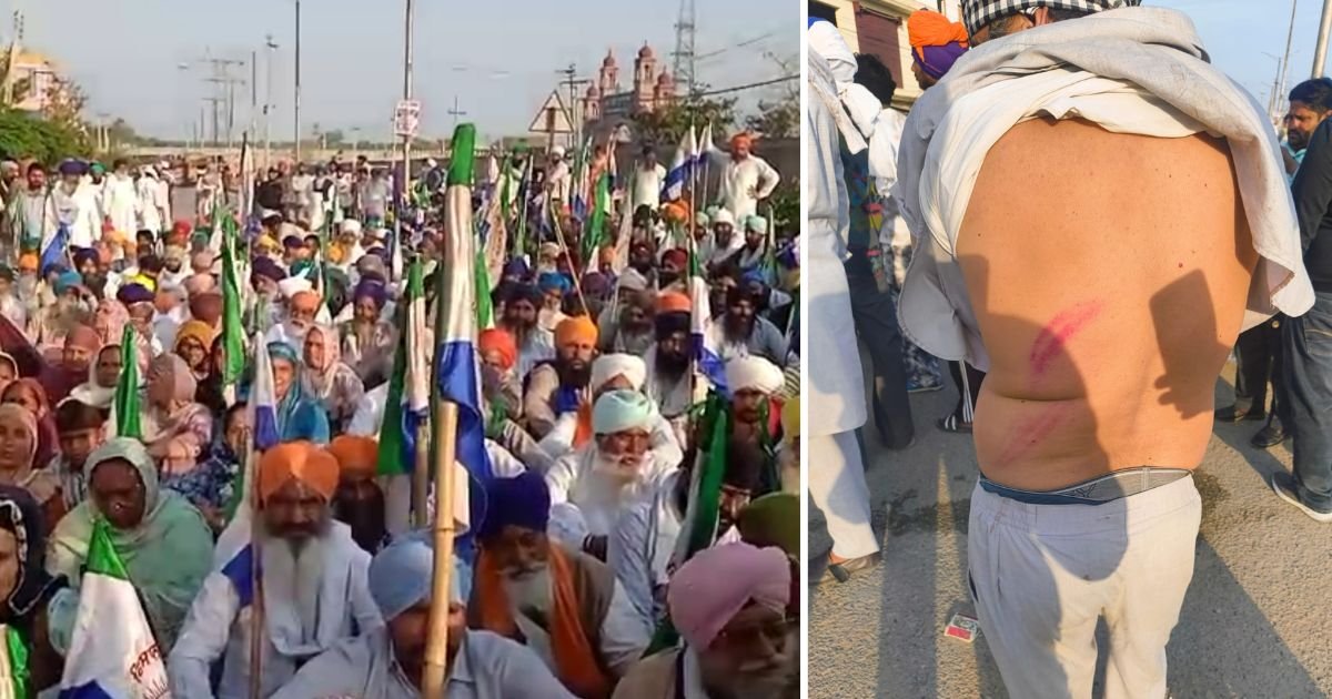 ਹੱਕੀ ਮੰਗਾਂ ਨੂੰ ਲੈਕੇ ਧਰਨੇ ‘ਤੇ ਬੈਠੇ ਕਿਸਾਨਾਂ ‘ਤੇ ਪੁਲਿਸ ਵੱਲੋਂ ਲਾਠੀਚਾਰਜ, 16 ਲੋਕ ਹਿਰਾਸਤ ‘ਚ ਲਏ