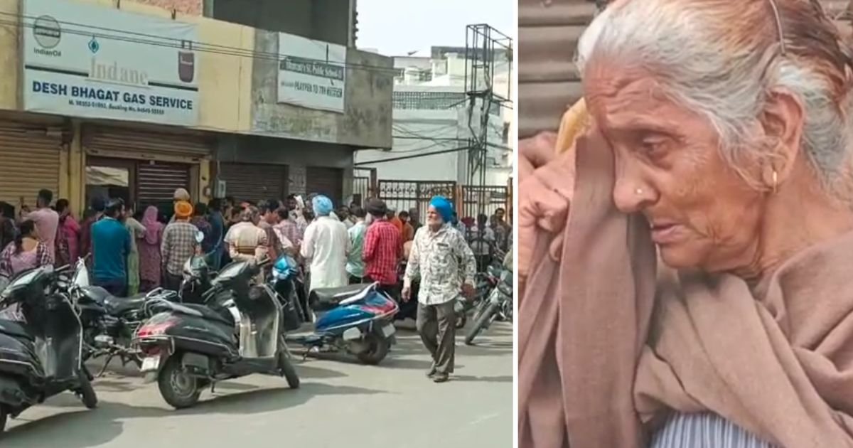 ਅੰਮ੍ਰਿਤਸਰ ‘ਚ ਬਜ਼ੁਰਗ ਮਹਿਲਾ ਦੇ ਹੰਝੂ, ਦੋ ਦਿਨਾਂ ਤੋਂ ਗੈਸ ਸਿਲੰਡਰ ਲਈ ਕਰ ਰਹੀ ਇੰਤਜ਼ਾਰ