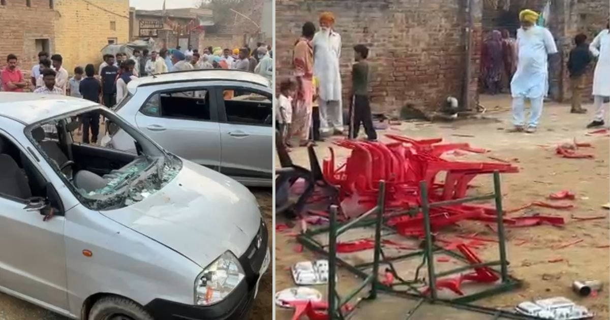 ਵਿਆਹ ‘ਚ ਗੀਤ ਚਲਾਉਣ ਨੂੰ ਲੈਕੇ ਹੋਇਆ ਭਾਰੀ ਹੰਗਾਮਾ,ਬਰਾਤੀਆਂ ਨੇ ਕਾਰਾਂ,ਕੁਰਸੀਆਂ ਤੇ ਟੈਂਟ ਤੋੜਿਆਂ