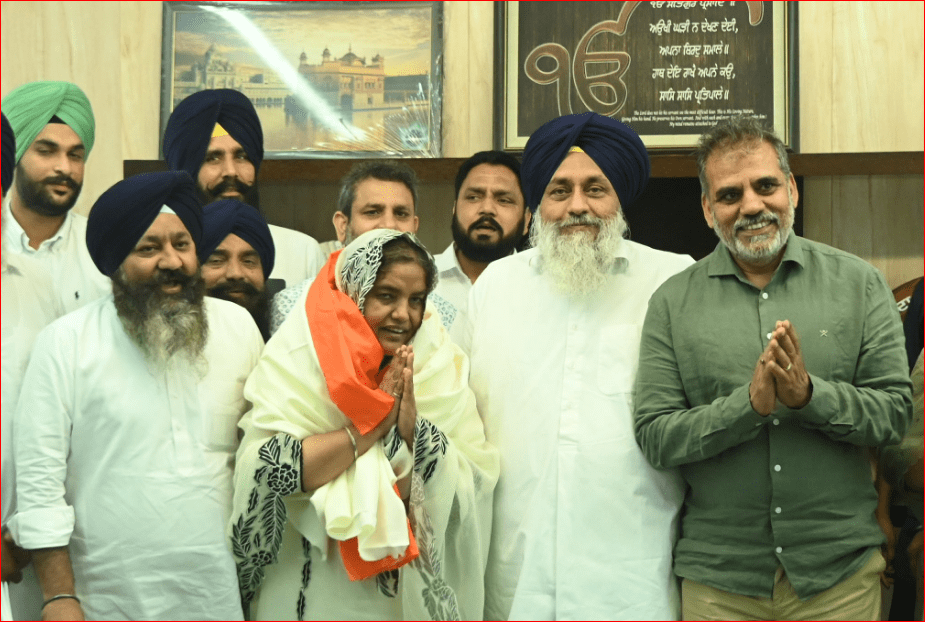 ਪਰਮਜੀਤ ਕੌਰ ਲਾਂਡਰਾ ਮੁੜ ਅਕਾਲੀ ਦਲ ’ਚ ਸ਼ਾਮਿਲ