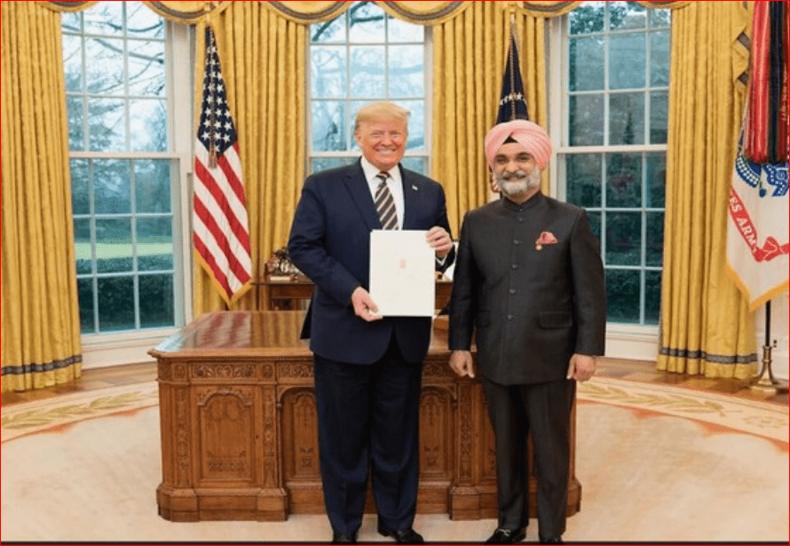 ਤਰਨਜੀਤ ਸਿੰਘ ਸੰਧੂ ਨੂੰ ਟਰੰਪ ਵੱਲੋਂ ਦਿੱਲੀ ਦਾ LG ਬਣਨ 'ਤੇ ਵਧਾਈਆਂ