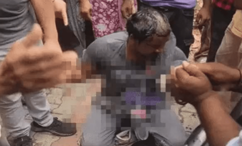 ਲਿਵ-ਇਨ ਪਾਰਟਨਰ ‘ਤੇ ਹਮਲਾ ਕਰਕੇ ਫਰਾਰ ਹੋਏ ਦੋਸ਼ੀ ਦੀ ਲੋਕਾਂ ਨੇ ਕੀਤੀ ਛਿੱਤਰ-ਪਰੇਡ