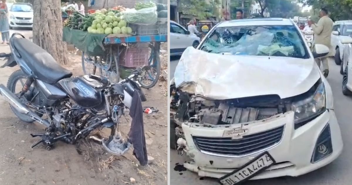 ਭਿਆਨਕ ਸੜਕ ਹਾਦਸਾ, ਤੇਜ਼ ਰਫਤਾਰ ਕਾਰ ਨੇ ਬਾਈਕ ਤੇ ਸਕੂਟੀ ਨੂੰ ਮਾਰੀ ਟੱਕਰ, 1 ਦੀ ਮੌਤ, 2 ਗੰਭੀਰ ਜਖਮੀ