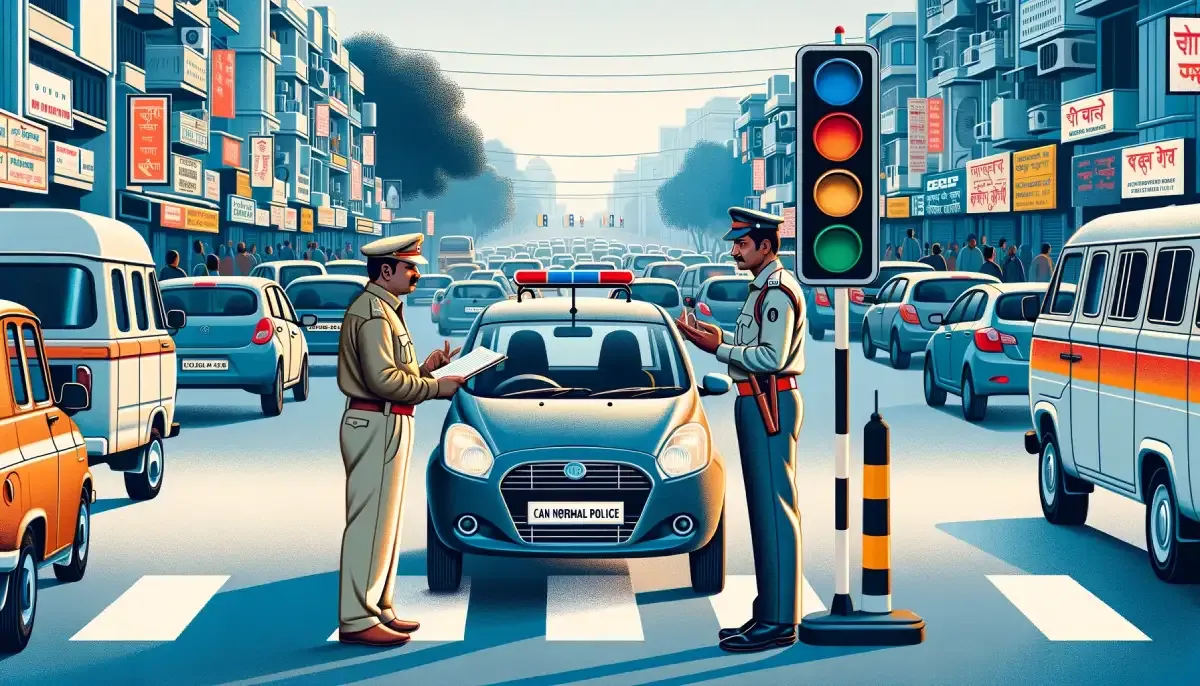 कालका में ट्रैफिक व्यवस्था सुधारने के लिए पुलिस का एक्शन, रेलवे रोड पर रॉन्ग पार्किंग के 20 चालान काटे