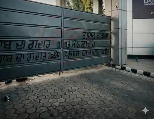 ਜਲੰਧਰ ‘ਚ ਭੱਜੀ ਦੇ ਘਰ ਬਾਹਰ ‘ਗੱਦਾਰ’ ਲਿਖਿਆ, AAP ਯੂਥ ਵਿੰਗ ਵੱਲੋਂ LPU ਤੇ ਹਰਭਜਨ ਦੇ ਘਰ ਅੱਗੇ ਪ੍ਰਦਰਸ਼ਨ; ਪੋਸਟਰਾਂ ‘ਤੇ ਵੀ ਕਾਲਖ