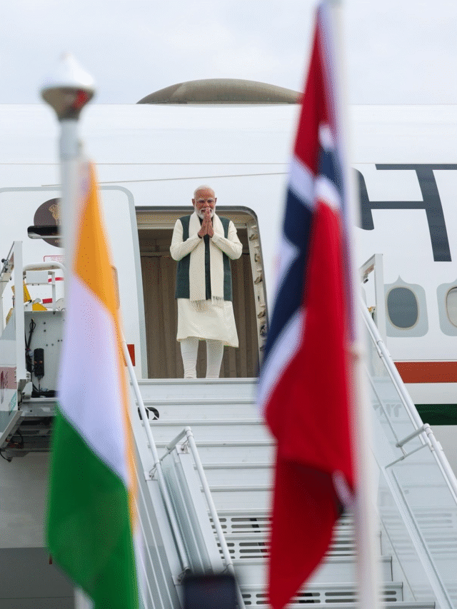 Oslo, Norway ਪਹੁੰਚੇ ਪੀ ਐਮ ਮੋਦੀ, ਸੋਸ਼ਲ ਮੀਡੀਆ ਤੇ ਸ਼ੇਅਰ ਕੀਤੀਆਂ ਤਸਵੀਰਾਂ