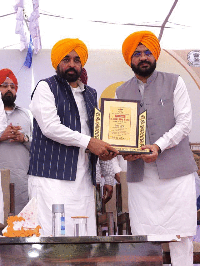 ਨੀਂਹ ਪੱਥਰ ਰੱਖਣ ਮੌਕੇ ਲੋਕਾਂ ਨੂੰ ਸੰਬੋਧਨ ਕਰਦੇ ਹੋਏ ਸਤੌਜ: CM ਮਾਨ