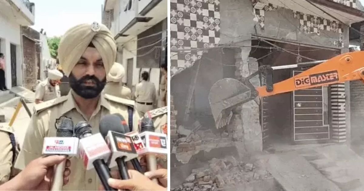 ਨਸ਼ਾ ਤਸਕਰ ਖ਼ਿਲਾਫ਼ ਵੱਡਾ ਐਕਸ਼ਨ, ਨਜ਼ਾਇਜ਼ ਉਸਾਰੀ 'ਤੇ ਚੱਲਿਆ ਪੰਜਾਬ ਪੁਲਿਸ ਦਾ ਬੁਲਡੋਜ਼ਰ