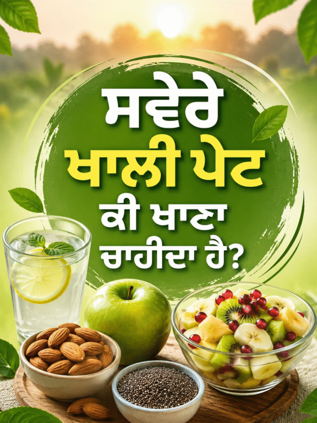 ਸਵੇਰੇ ਖਾਲੀ ਪੇਟ ਕੀ ਖਾਣਾ ਚਾਹੀਦਾ ਹੈ? ਜਾਣੋ 5 ਸਭ ਤੋਂ ਵਧੀਆ ਚੀਜ਼ਾਂ...