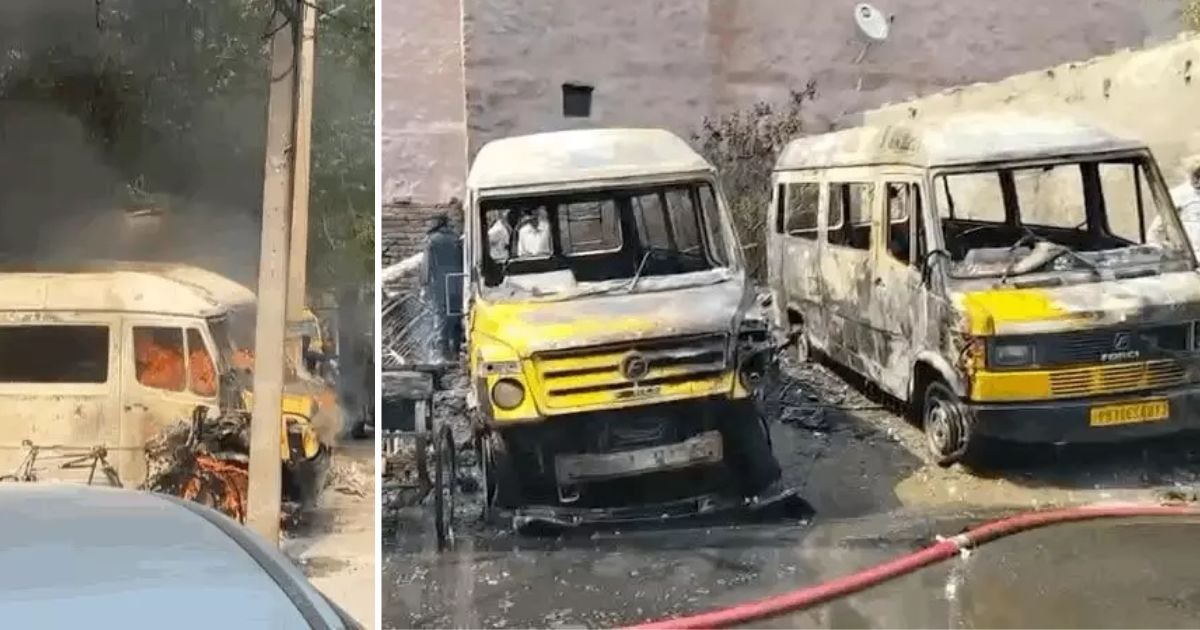 ਭਿਆਨਕ ਅੱਗ ਨੇ ਮਚਾਇਆ ਕਹਿਰ, 2 ਸਕੂਲ ਬੱਸਾਂ ਸੜ ਕੇ ਸੁਆਹ