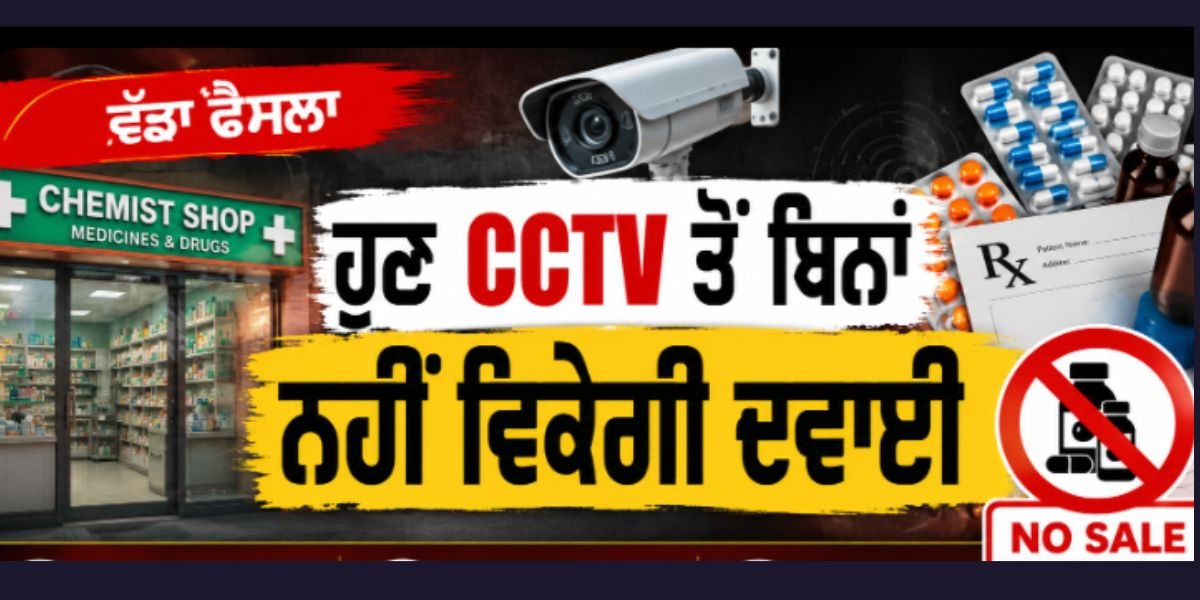 ਹੁਣ CCTV ਤੋਂ ਬਿਨਾਂ ਨਹੀਂ ਵਿਕੇਗੀ ਦਵਾਈ! ਕੈਮਿਸਟਾਂ ਲਈ DC ਦੇ ਸਖ਼ਤ ਹੁਕਮ ਜਾਰੀ