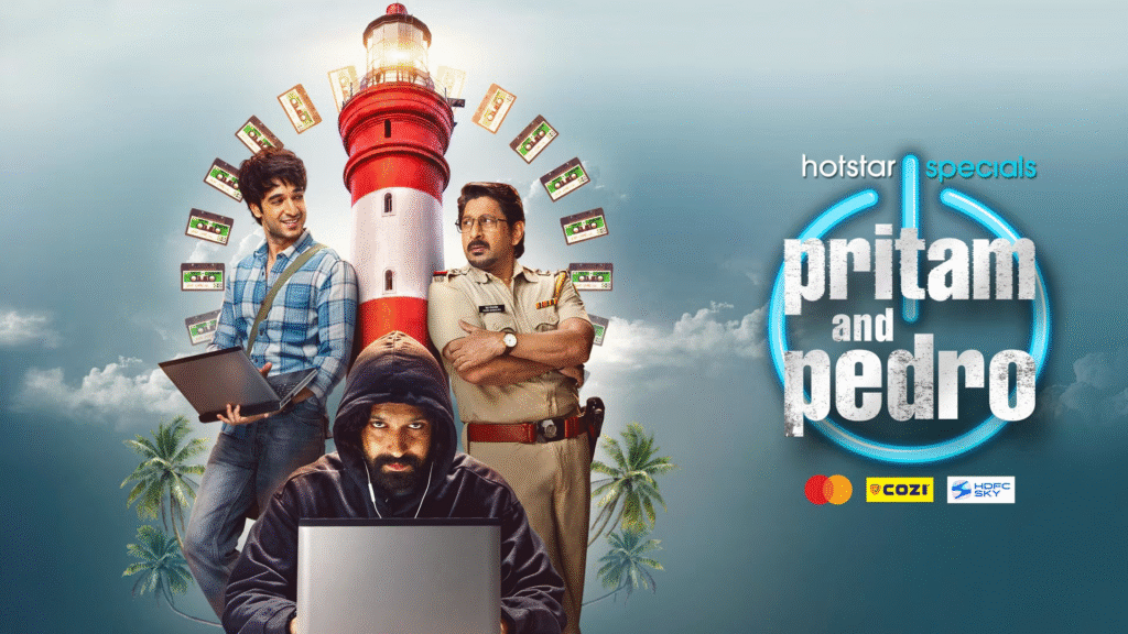 An illustrative promotional poster concept or file photo of actor Arshad Warsi and debutant Vir Hirani representing the buddy-cop series Pritam and Pedro.