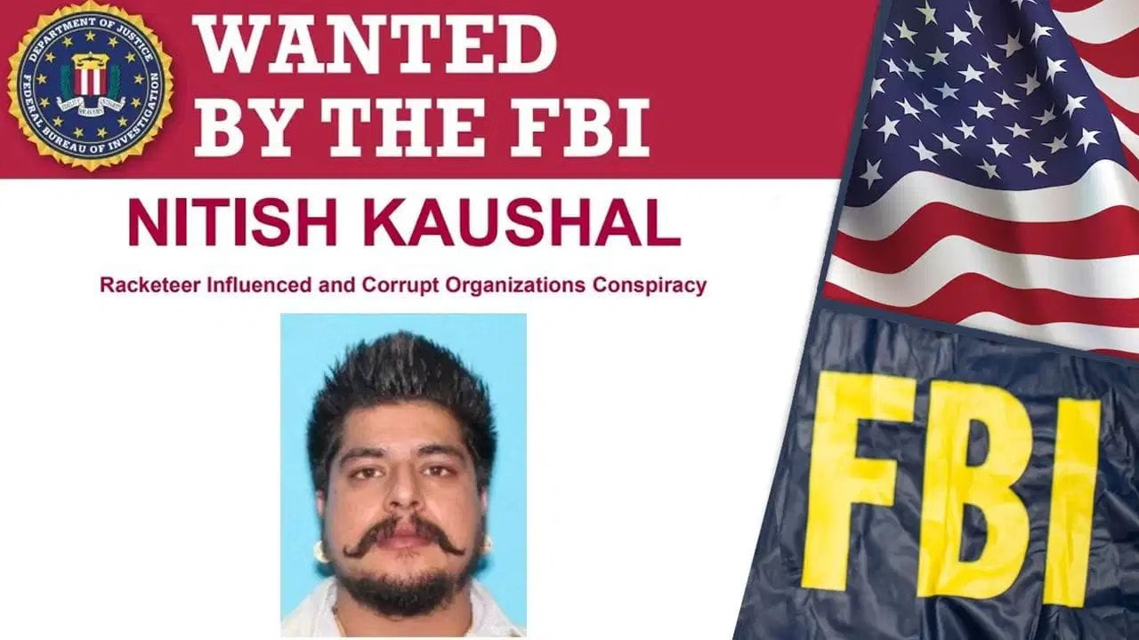 ਅਮਰੀਕਾ 'ਚ FBI ਦੀ ਵੱਡੀ ਕਾਰਵਾਈ: ਜੱਗੂ ਭਗਵਾਨਪੁਰੀਆ ਗੈਂਗ ਦਾ ਮੁੱਖ ਮੈਂਬਰ ਨਿਤੀਸ਼ ਕੌਸ਼ਲ ਵਰਮੋਂਟ 'ਚ ਗ੍ਰਿਫ਼ਤਾਰ