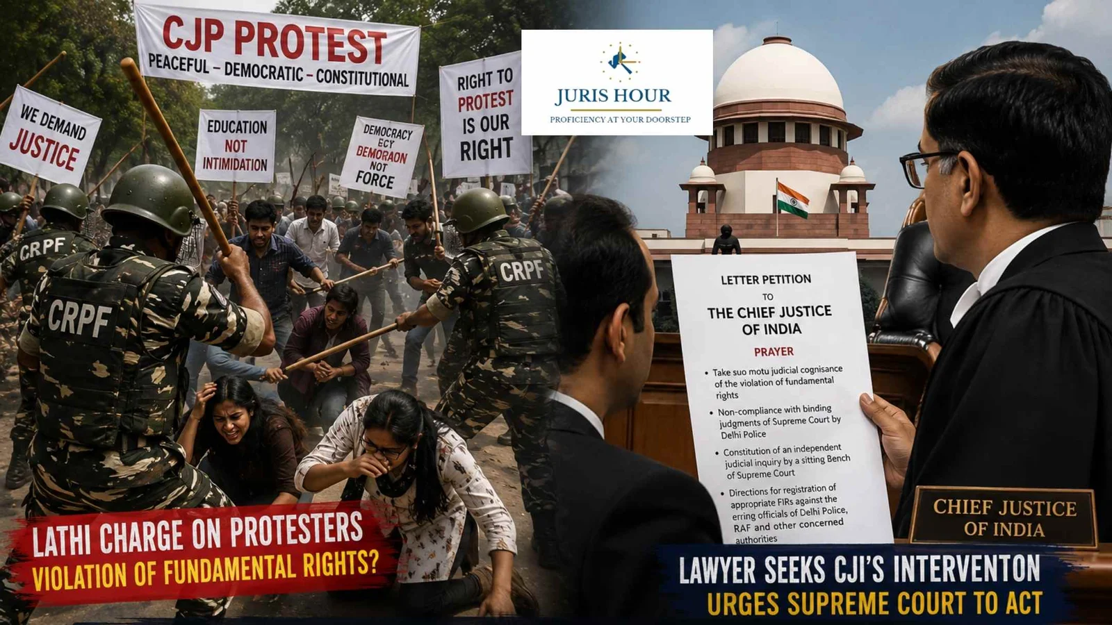 “ਸਾਡਾ ਸਮਾਂ ਬਰਬਾਦ ਨਾ ਕਰੋ…”: CJP ਮਾਰਚ ‘ਚ ਪੁਲਿਸ ਕਾਰਵਾਈ ਵਿਰੁੱਧ ਯਾਚਿਕਾ ‘ਤੇ ਸੁਪਰੀਮ ਕੋਰਟ ਦੀ ਵੱਡੀ ਟਿੱਪਣੀ; ਅਦਾਲਤ ਦਾ ਦਖਲ ਦੇਣ ਤੋਂ ਸਪੱਸ਼ਟ ਇਨਕਾਰ