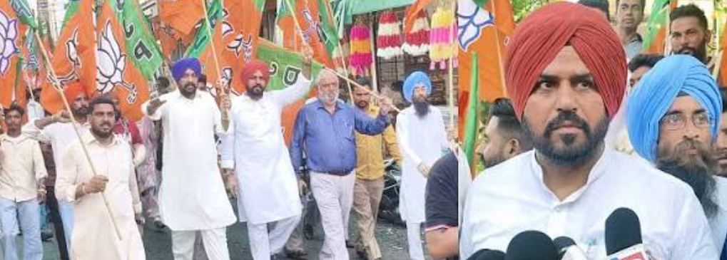 ਸੰਗਰੂਰ ’ਚ ਭਾਜਪਾ ਦੇ ਸਾਬਕਾ ਜ਼ਿਲ੍ਹਾ ਪ੍ਰਧਾਨਾਂ ਵੱਲੋਂ ਆਪਣੀ ਹੀ ਪਾਰਟੀ ਖ਼ਿਲਾਫ਼ ਪ੍ਰਦਰਸ਼ਨ
