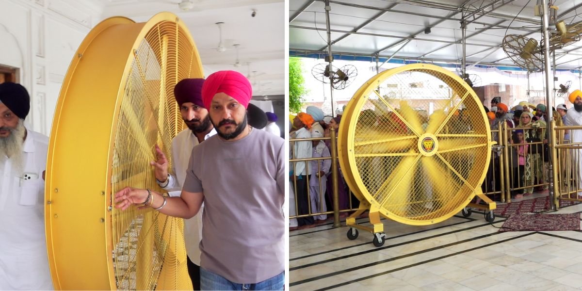 ਸ੍ਰੀ ਹਰਿਮੰਦਰ ਸਾਹਿਬ ‘ਚ ਸੰਗਤ ਲਈ ਮੁੰਬਈ ਦੀ ਸੰਗਤ ਦੀ ਵੱਡੀ ਸੇਵਾ, ਲੱਖਾਂ ਦੀ ਲਾਗਤ ਨਾਲ ਲਗਾਏ ਸੁਨਹਿਰੀ ਪੱਖੇ