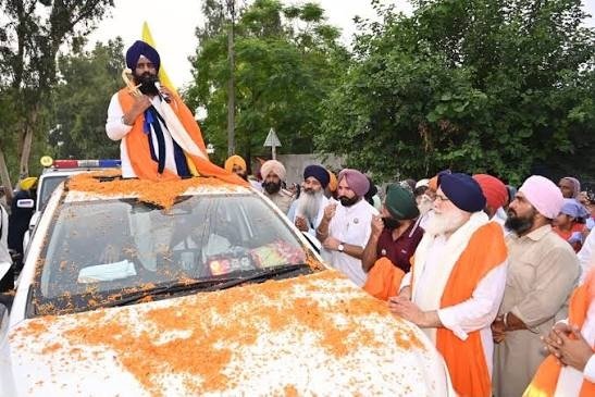 ਮੀਰੀ-ਪੀਰੀ ਖ਼ਾਲਸਾ ਮਾਰਚ ਰੋਪੜ ਪੁੱਜਿਆ, ਵੱਡੀ ਗਿਣਤੀ 'ਚ ਸੰਗਤ ਨੇ ਕੀਤਾ ਸ਼ਰਧਾ ਨਾਲ ਸਵਾਗਤ