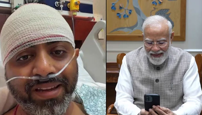 PM ਮੋਦੀ ਨੇ ਕੈਪਟਨ ਸਮਿਤ ਮੱਛਾਰ ਨਾਲ ਕੀਤੀ ਗੱਲਬਾਤ, ਬਹਾਦਰੀ ਦੀ ਕੀਤੀ ਸ਼ਲਾਘਾ
